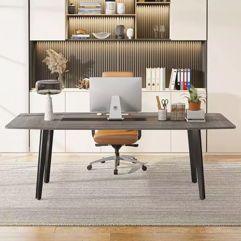 Lantine 70.86 Boat Shaped Executive Desk