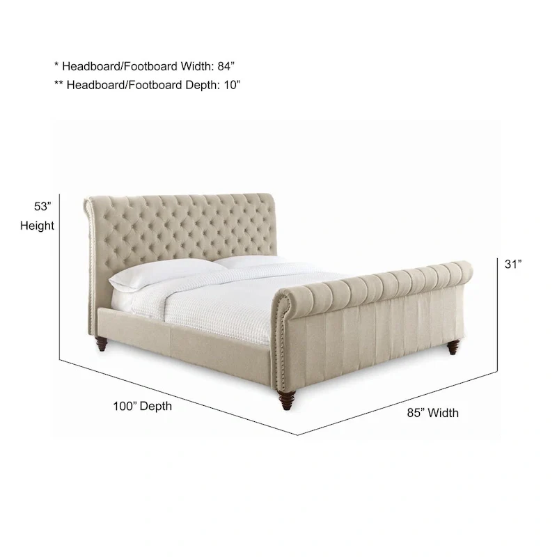 Steve Silver Sawyer Tufted Bed