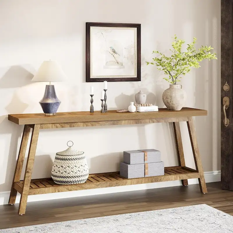 Farmhouse 70.9 Inches Console Entryway Table