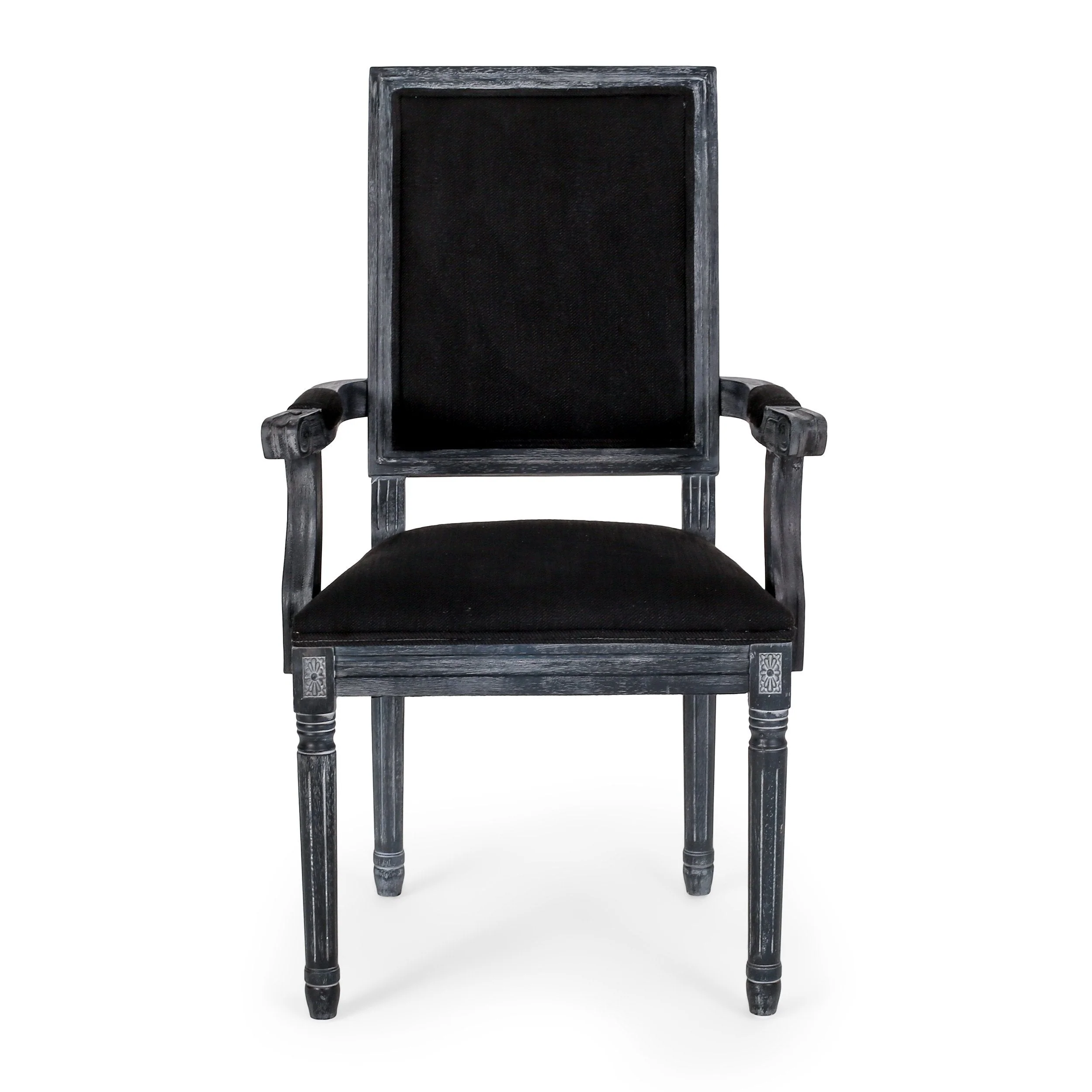 French Country Wood Upholstered Dining Chair - NH511513