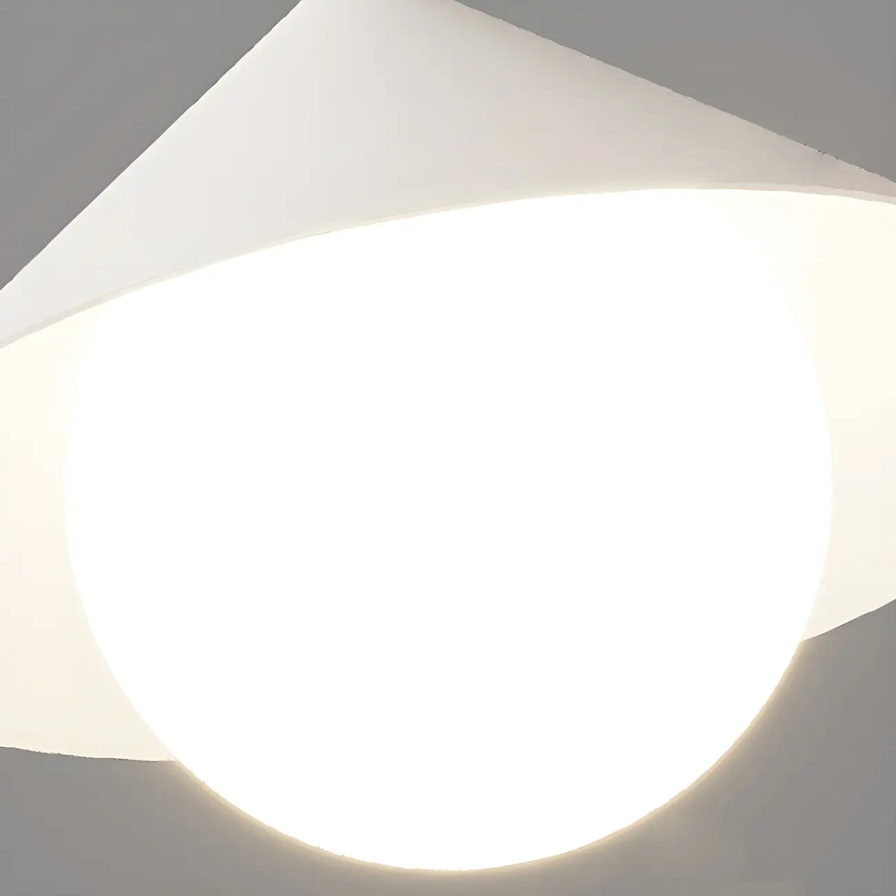 Sleek Modern White Metal Island Pendant Light