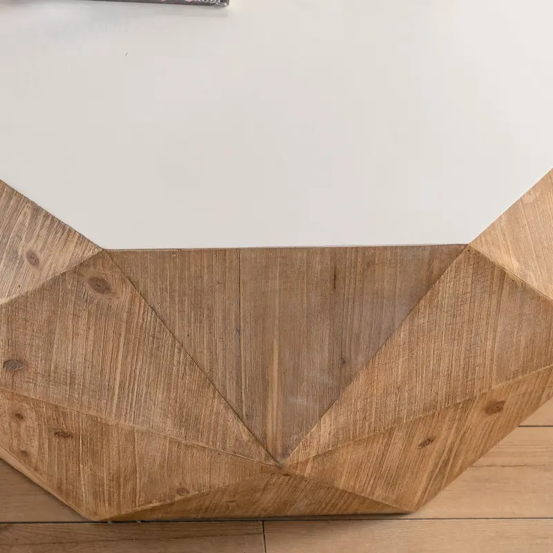 Three-dimensional Embossed Pattern Design American Retro Style Coffee Table