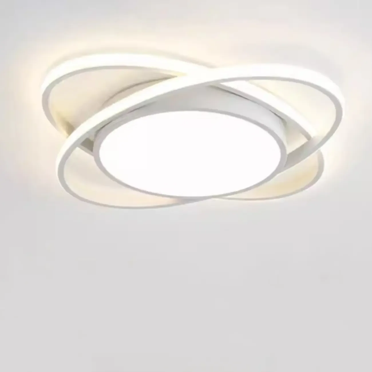 Geometric Acrylic Flush Ceiling Light for Residential Living