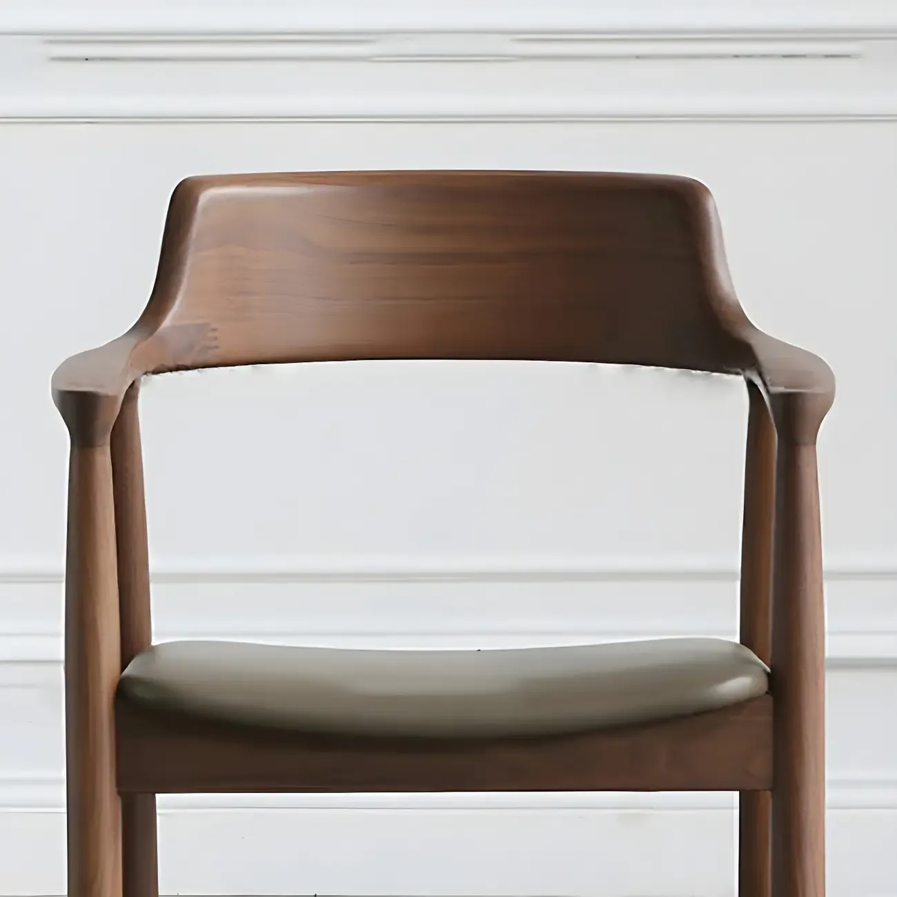 Mid Century Solid Wood Dining Chair Set of 2