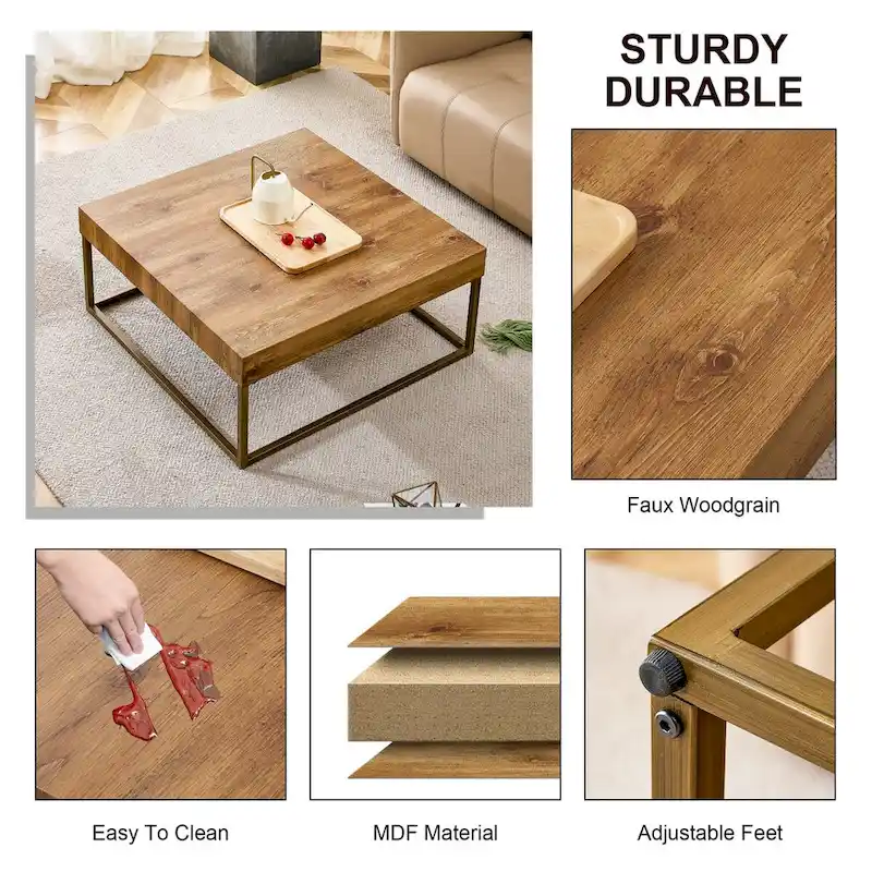 Naturally elegant wooden coffee table