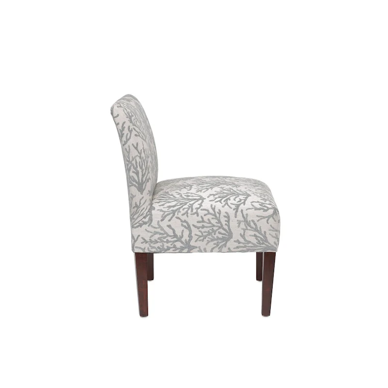 Samantha Transitional Button Tufted Slipper Chair