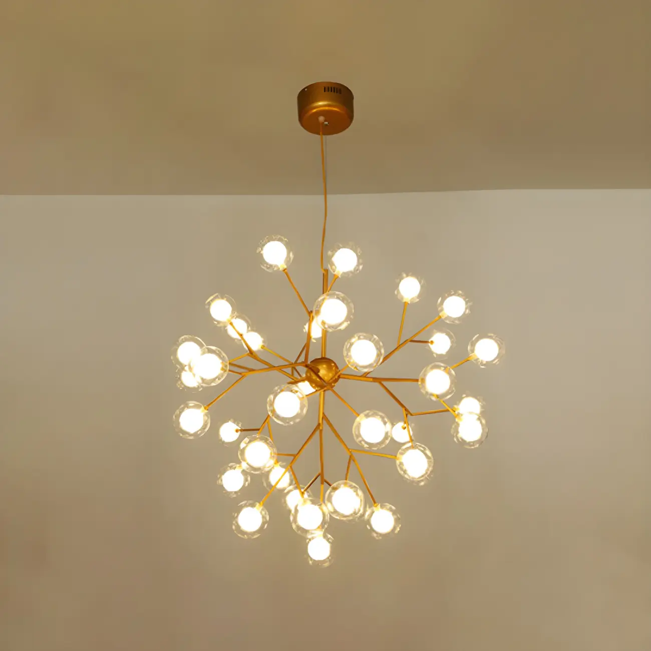 Adjustable Modern Globe Glass Sputnik Chandelier