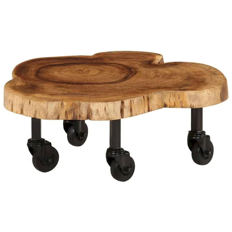 Solid Wood Acacia Coffee Table 23.6x21.7x9.8