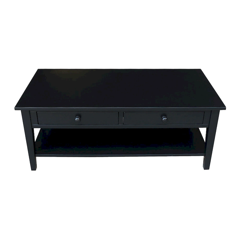 Spencer Solid Parawood Coffee Table - 48 in. W x 24 in. D x 19 in. H