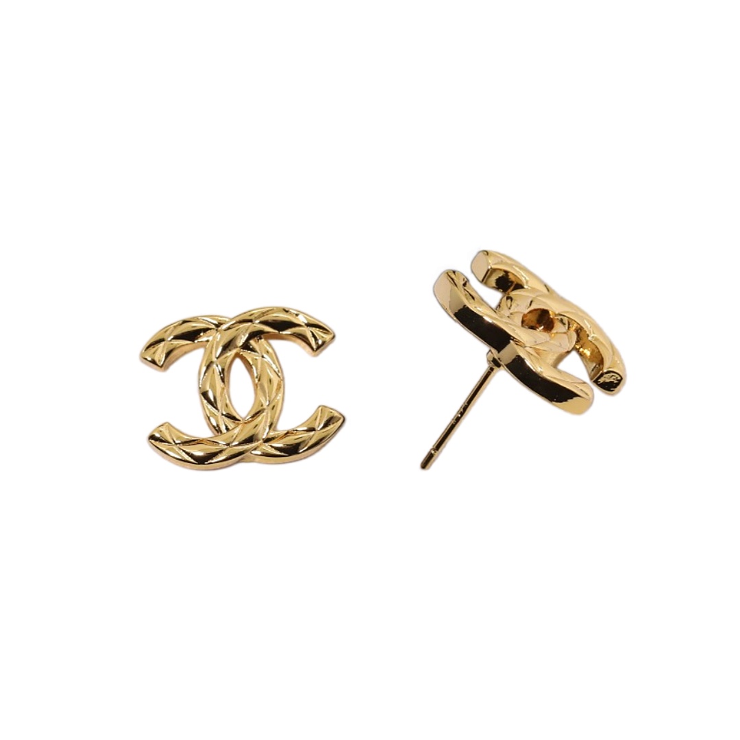 CCE402 Chanel Quilting earrings - ccjewelryacc