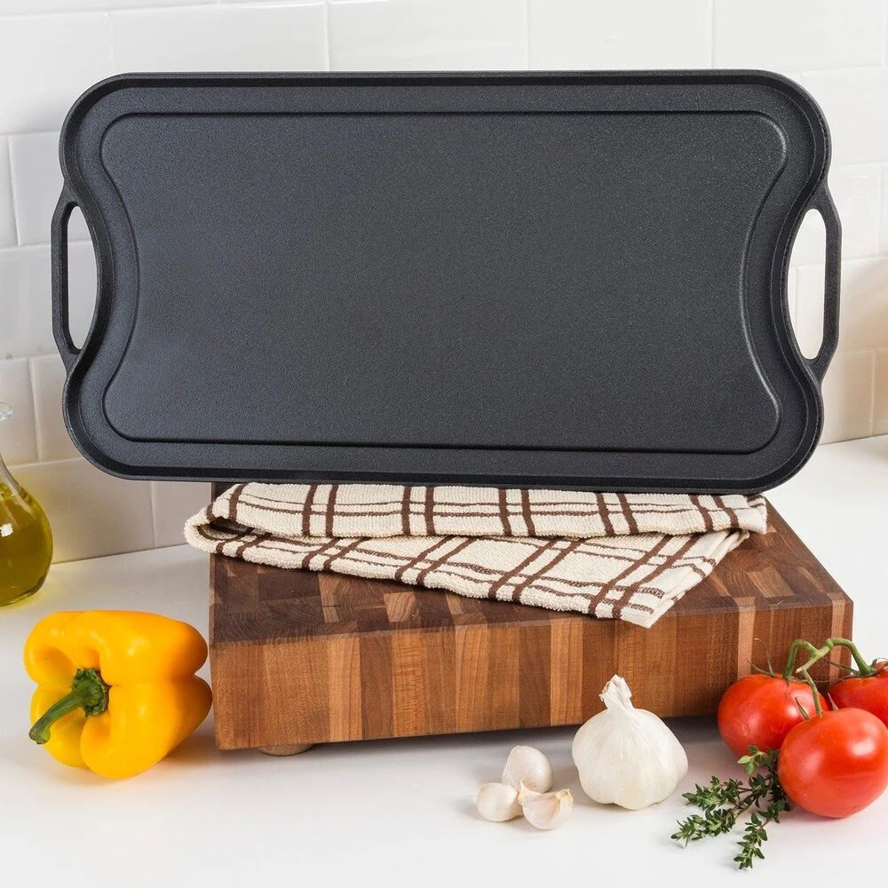 Viking Cast Iron 20 Reversable Grill/Griddle Pan (Pre-Seasoned)