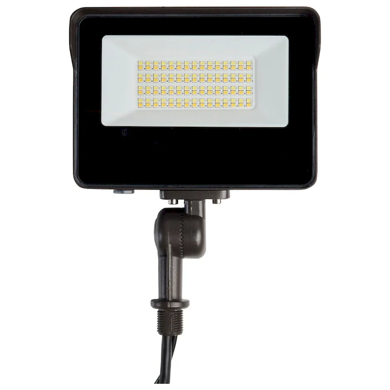 LED Tempered Glass Flood Light with Bypassable Photocell 3K/4K/5K 15W/25W/35W - Bronze