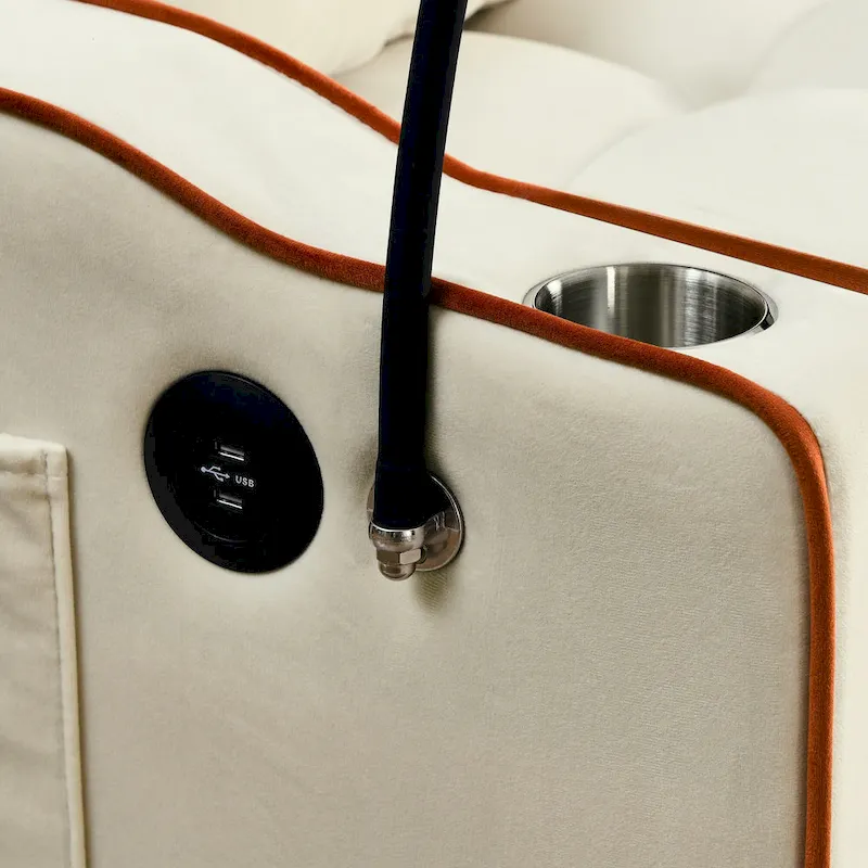 55.51 inch versatile foldable sofa bed in 3 lengths