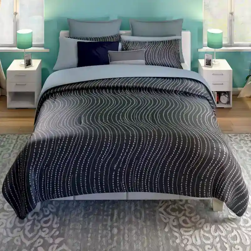 Upholstered California King Platform Bed, Tapered Legs