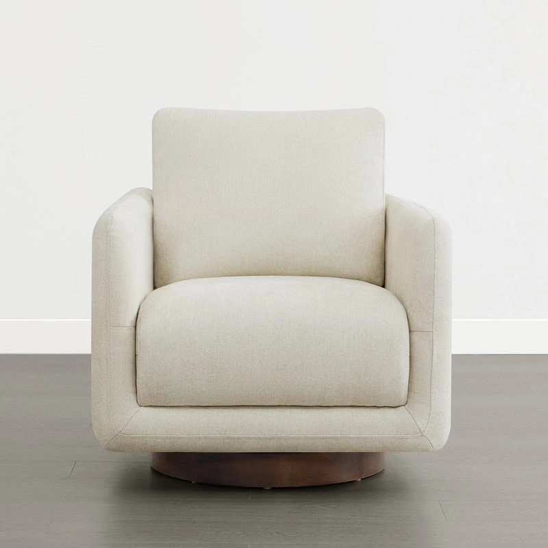 Rebecca Swivel Accent Chair Armchair with Back Cushion