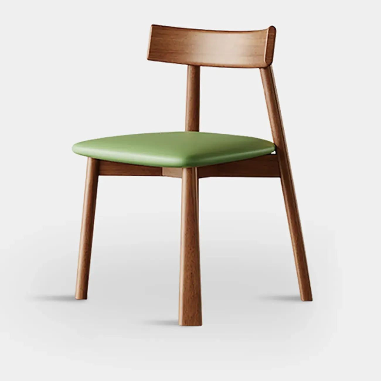 Modern Faux Leather Upholstered Low Back Dining Chair