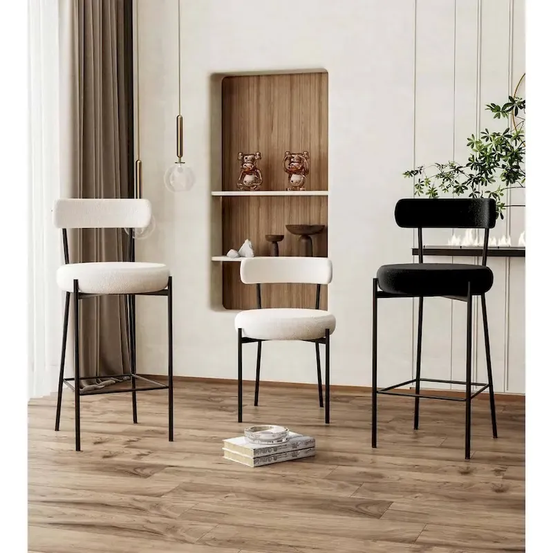 Molly Boucle Counter Stool