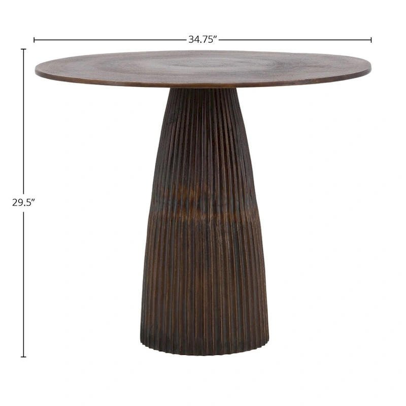 Abbey Aluminum Bistro Table, Bronze