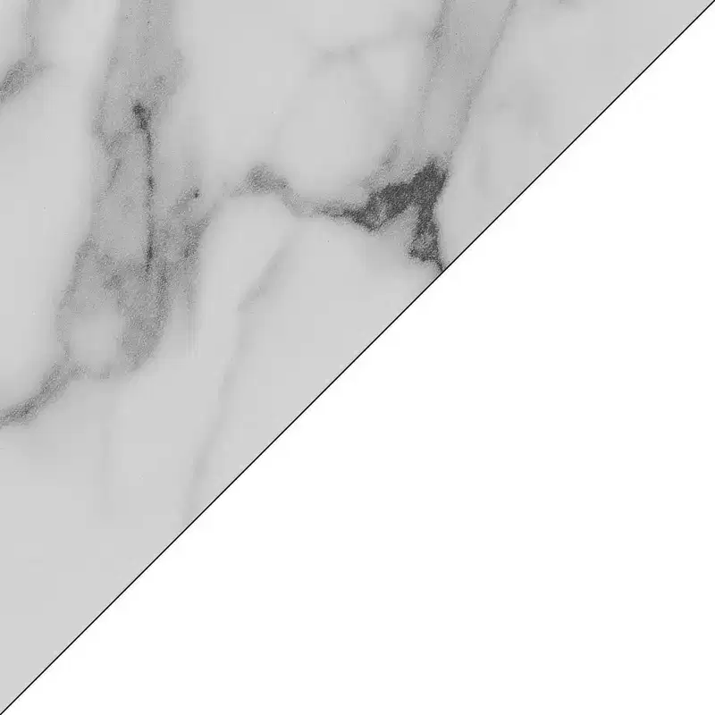 Breighton Home Nova Folding Desk in White Faux Marble/White