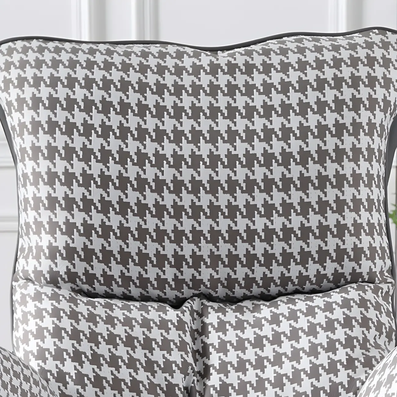 Modern Fabric Lounge Chair in Green with Cushioned Seat