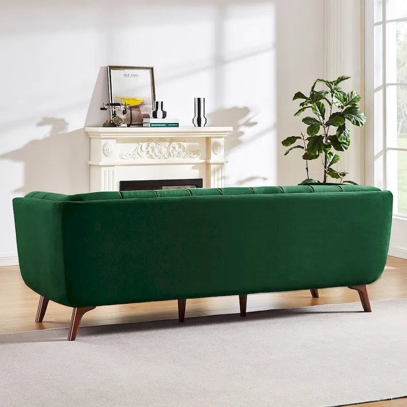 Modern Chesterfield Velvet Living Room Couch