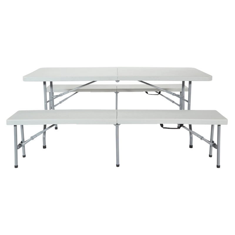 3 Piece Folding Table and Bench Set