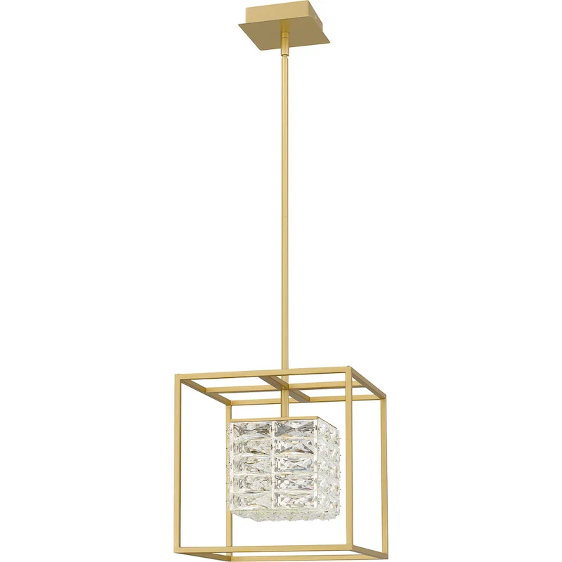 Dazzle Integrated LED Soft Gold Pendant - Soft Gold