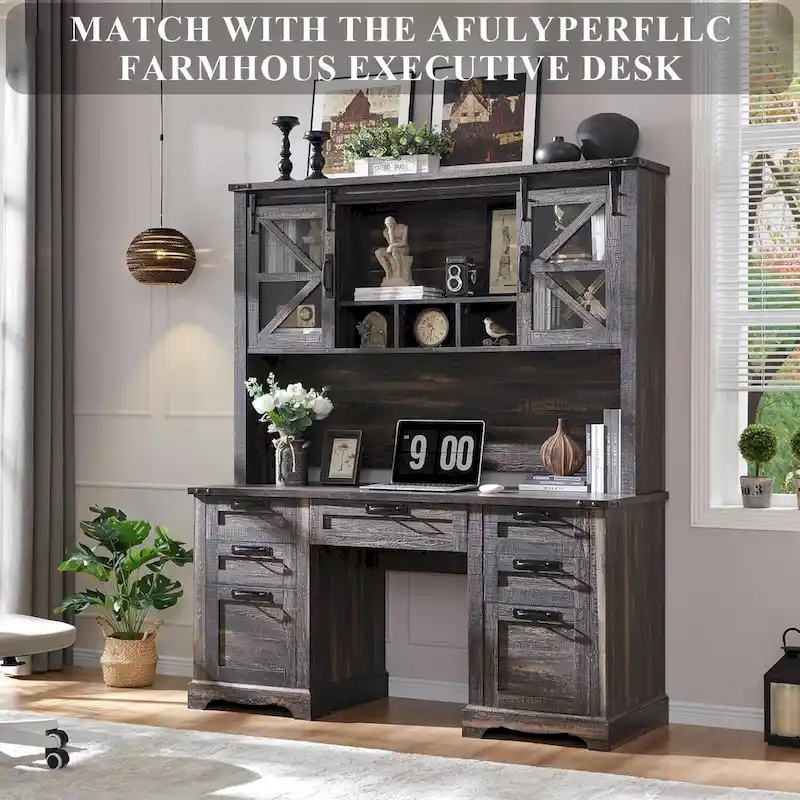42 Farmhouse Desk Hutch, Only Match Afulyperfllc's Farmhouse Desk