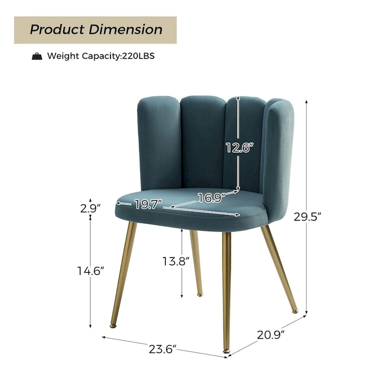 Anjela Side Chair with Tufted Back