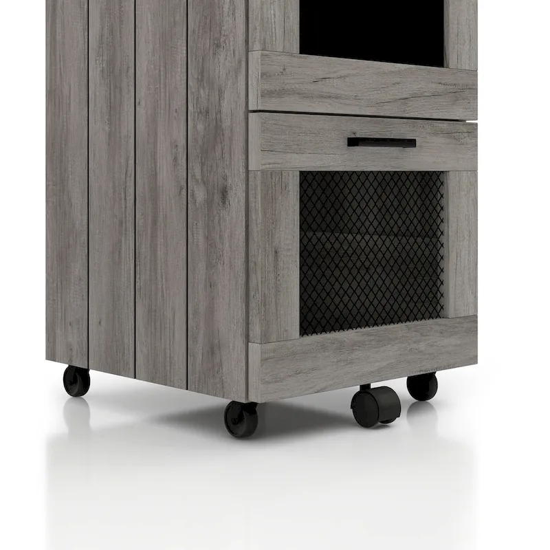 Rustic Grey 2-Drawer File Cabinet