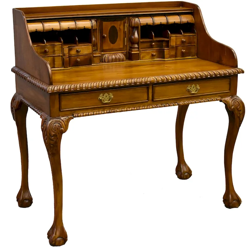 Victorian Mahogany Escritoire Secretary Desk
