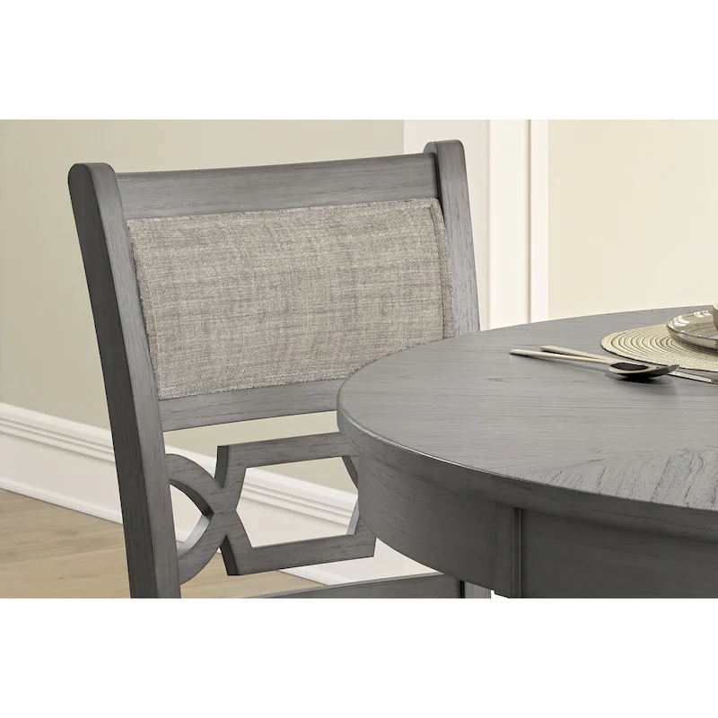 Signature Design by Ashley Langwest Counter Height Dining Table and 4 Barstools (Set of 5)