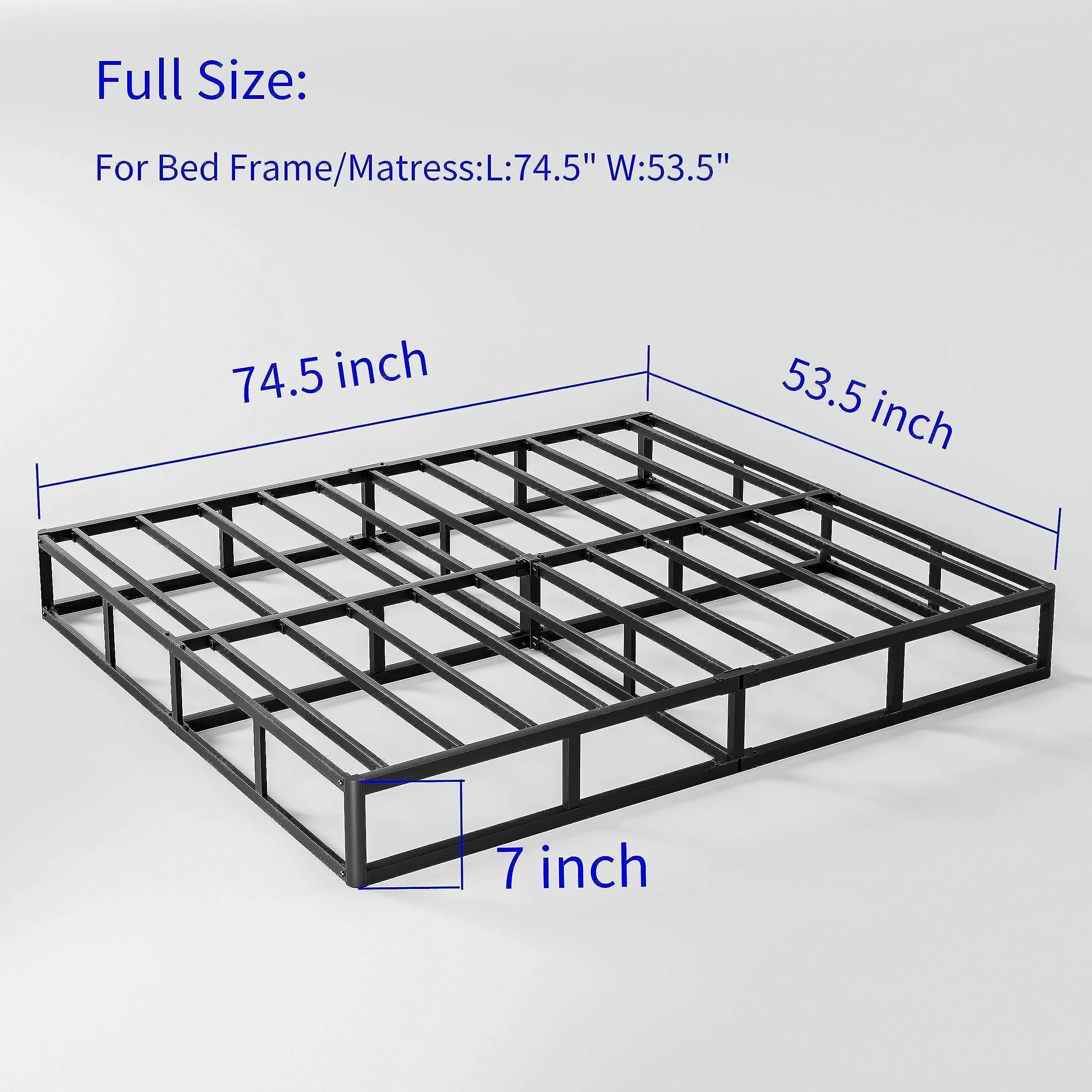 FSCHOS 7 Inch Metal Box Spring, Basics Mattress Foundation, No Legs