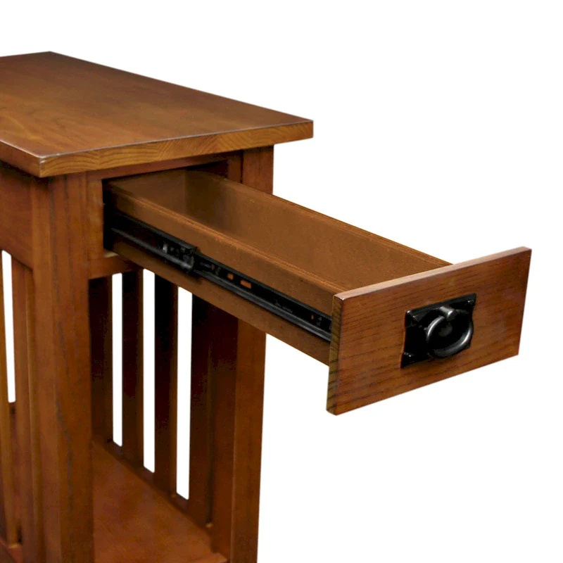 Impeccable Transitional 1 Drawer End Table