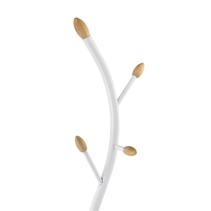 Metal 9 Hooks Standing Coat Rack