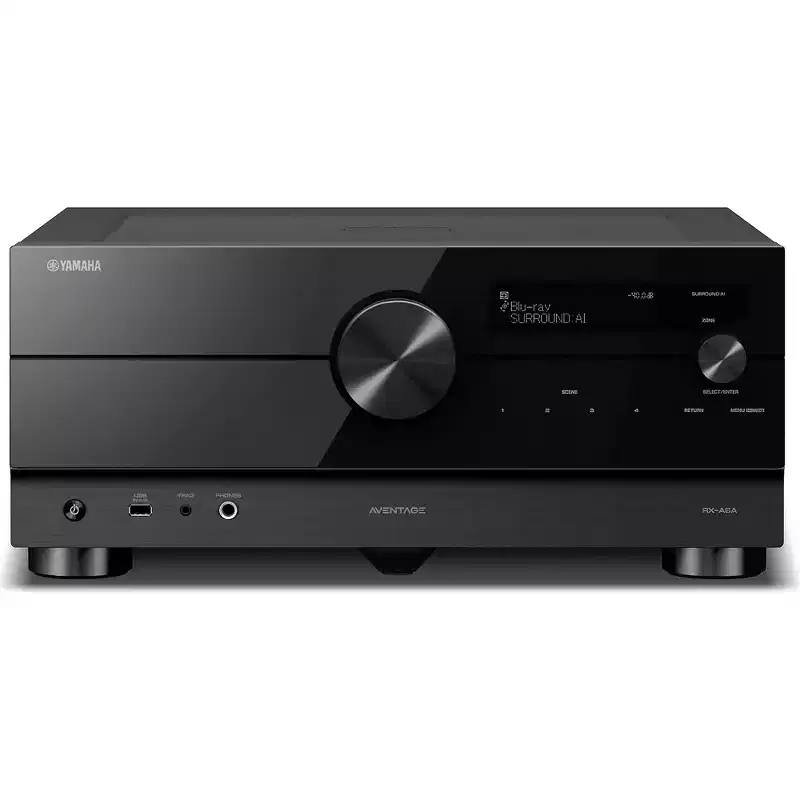Yamaha Aventage Rx-A6a 9.2 Channel Receiver And Pb-12W 12 Outlet Smart Surge Protector