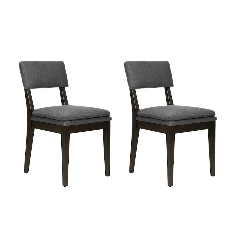 Solid Wood Upholstered Dining Chairs (Set of 2) by East at Main
