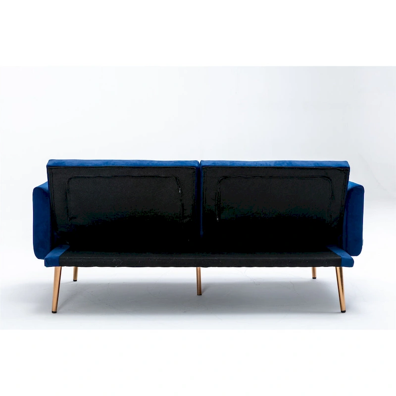 Velvet Upholstered Convertible Loveseats Sleeper Sofa