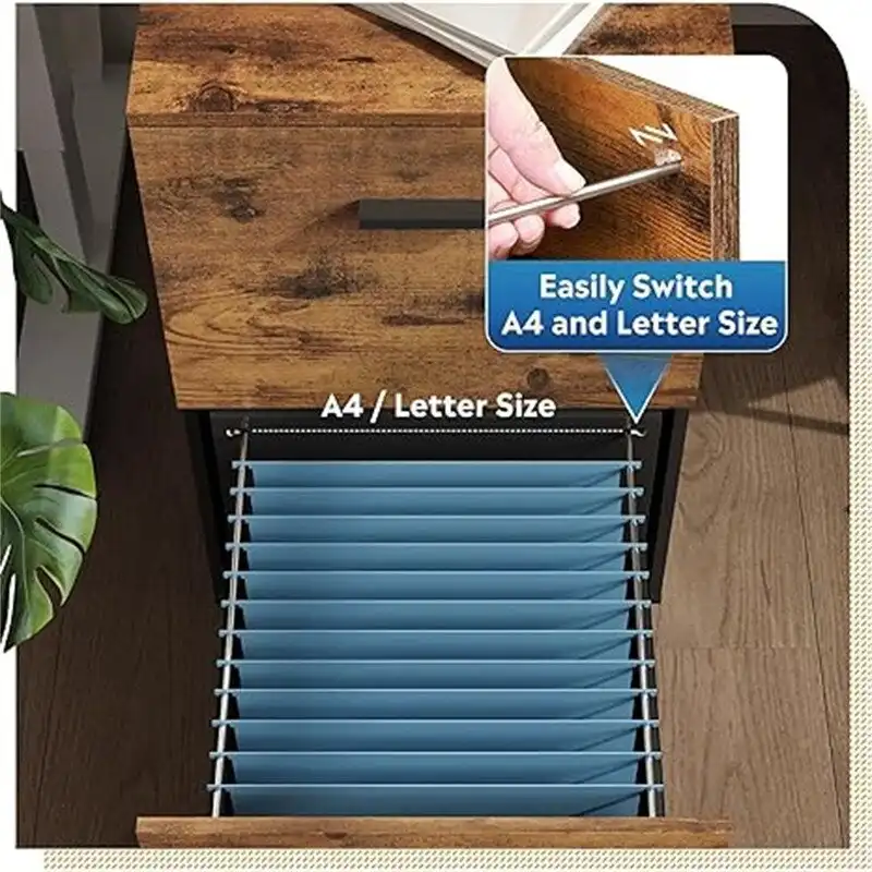 2 Drawer File Cabinet - 15.6 D x 16.2 W x 26.4 H