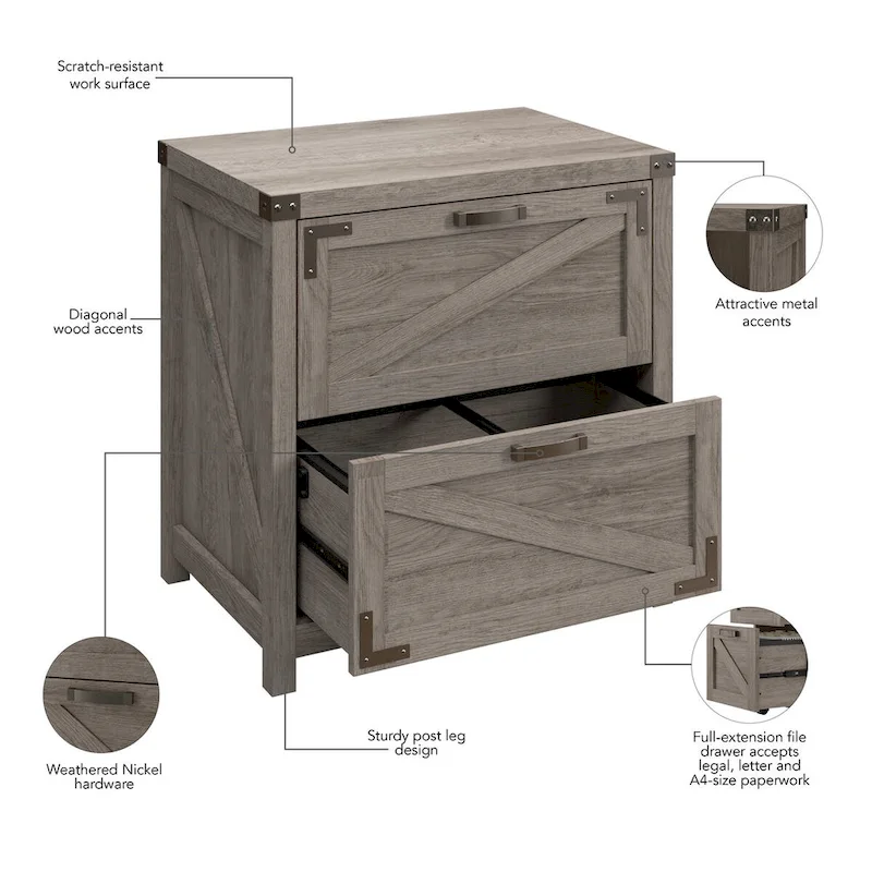 Knoxville 2 Drawer Lateral File Cabinet by Bush Furniture