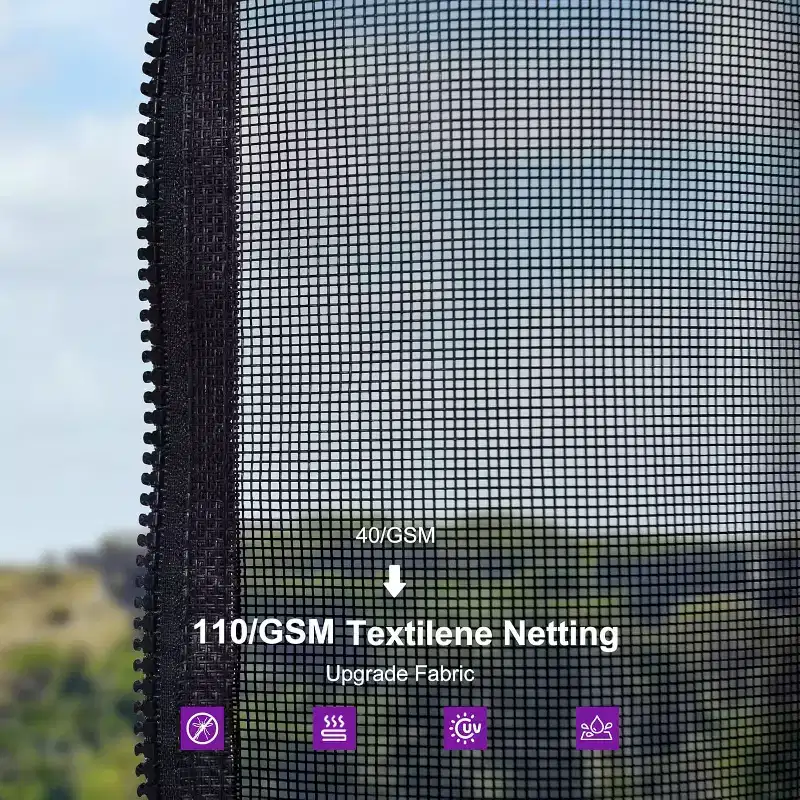 PURPLE LEAF 12' x 14' Permanent Hardtop Gazebo Aluminum Frame Gazebo with Galvanized Steel Double Roof, Netting & Curtains included - Grey