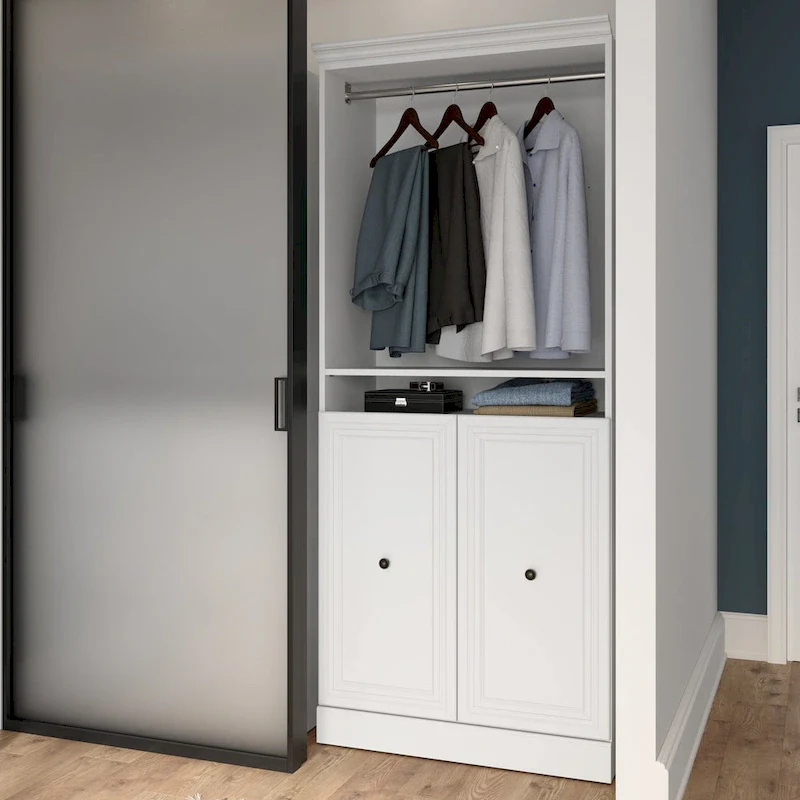 Versatile Queen Murphy Bed and Closet Organizer (92W) by Bestar