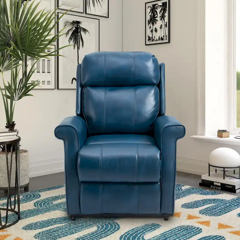 GZMR Faux Leather Elderly Power Lift Recliner Chair