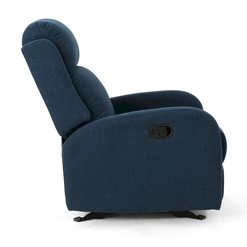 Fabric Rocking Recliner Chair - Single Seater