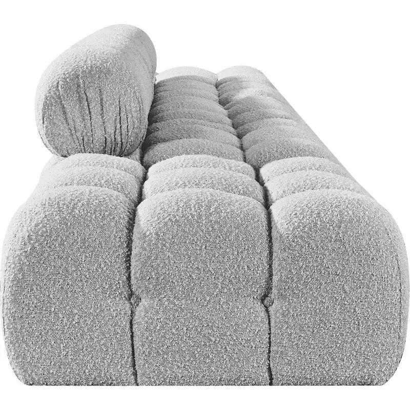 Meridian Furniture Ames 170 Boucle Fabric Upholstered 5pc. Modular Sofa