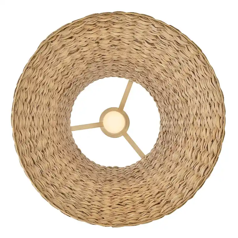 Hinkley Lighting 43224 Seabrook 24  Wide Pendant with Woven Seagrass