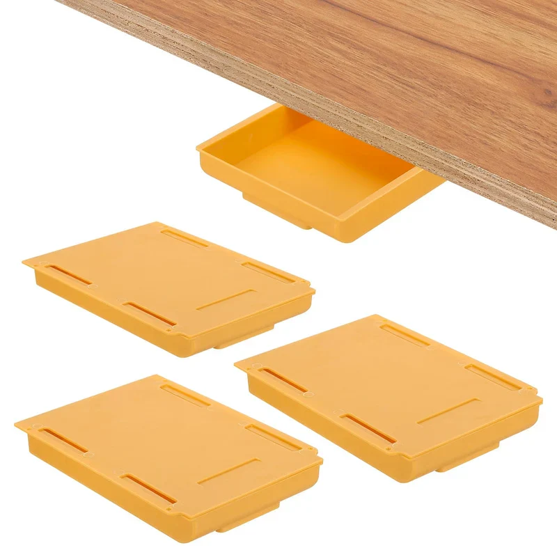Self-Adhesive Under Desk Drawer Organizer – ABS, Set of 4 (8.66
