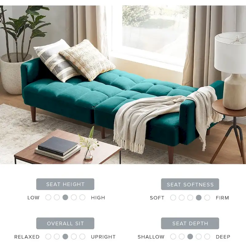 Mopio Aaron Futon Convertible Sofa Sleeper Futon