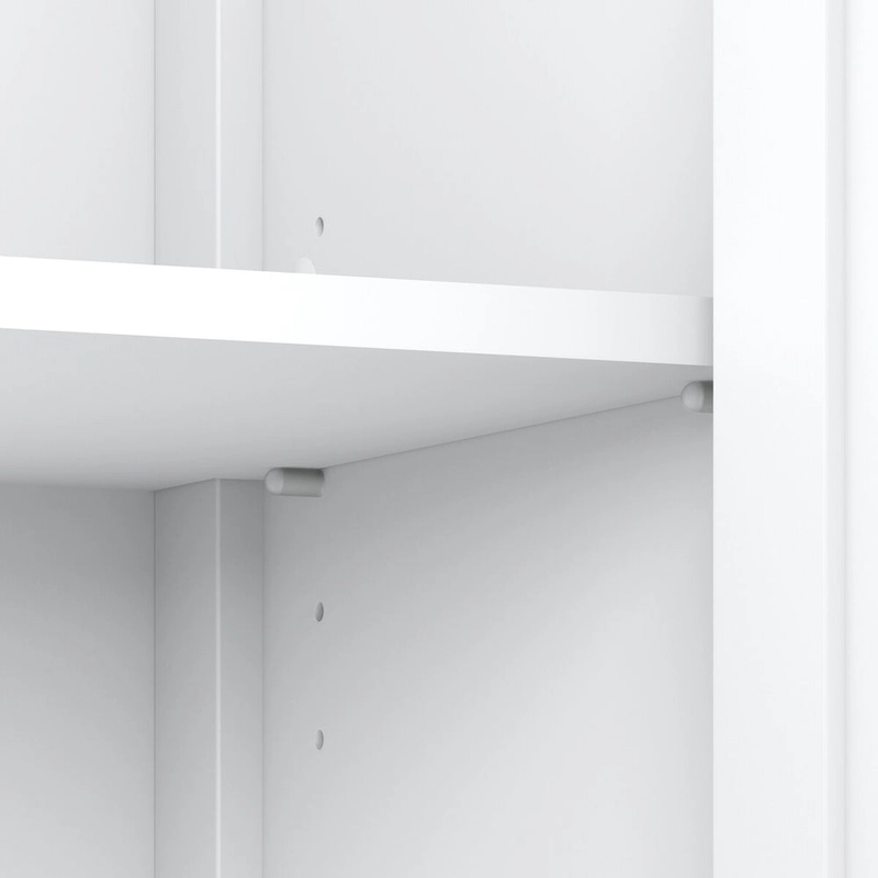 Bush Furniture Mayfield Farmhouse 60W TV Stand with Bookcases.