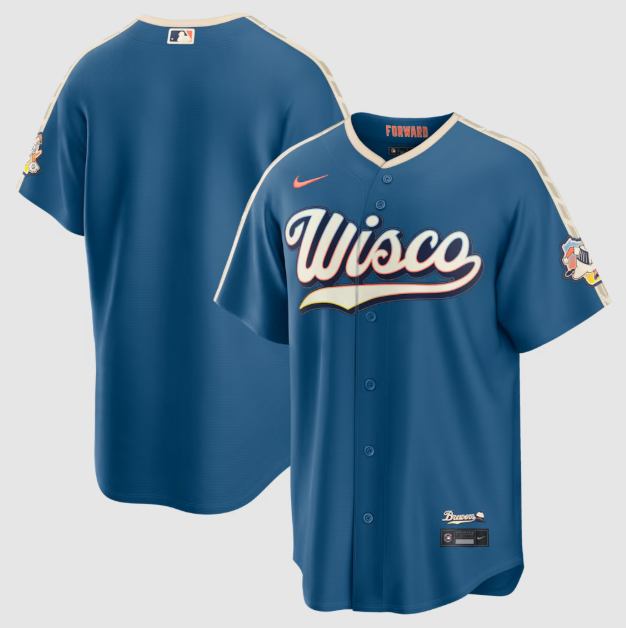 Milwaukee Brewers Mineral Blue 2026 City Connect Stadium Jersey